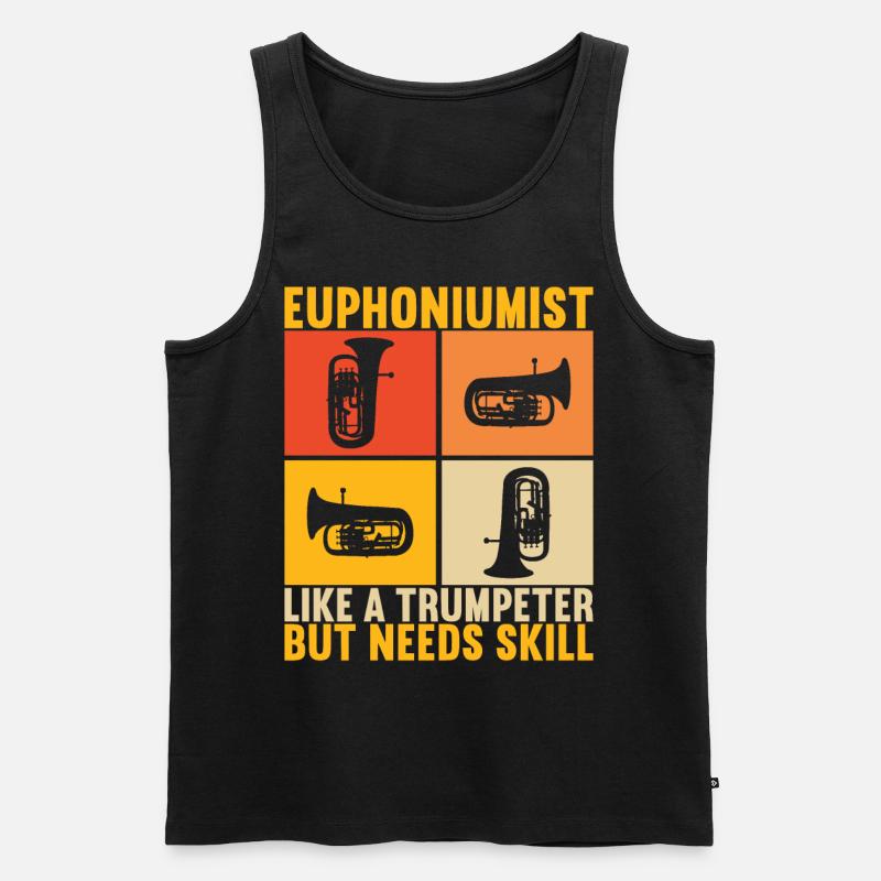 Euphonium Euphoniumspieler - Männer Premium Bio Tank Top - Schwarz