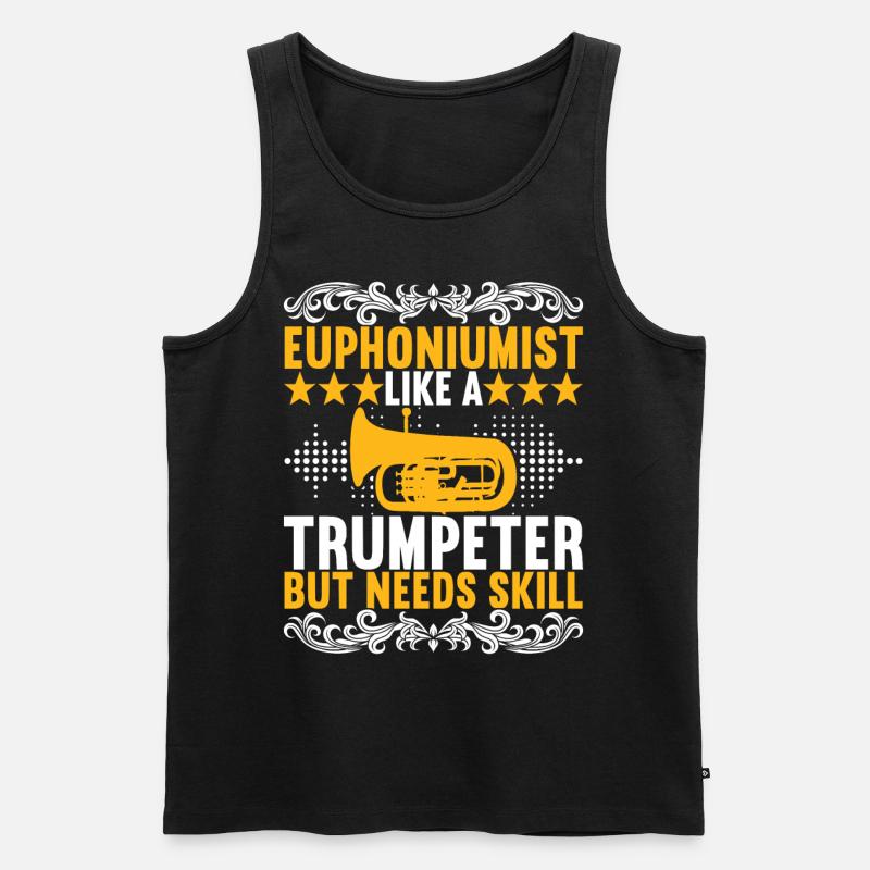 Euphonium Euphoniumspieler - Männer Premium Bio Tank Top - Schwarz