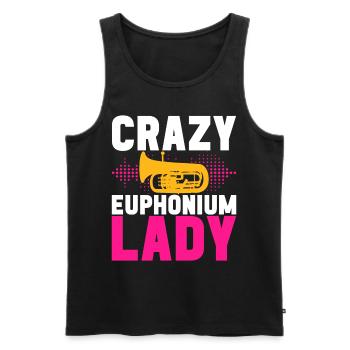 Euphonium Joueur d’euphonium - Débardeur bio Premium Homme - noir - Devant - AI Model Male 178 light (178cm)