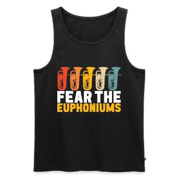 Euphonium Euphonist - Männer Premium Bio Tank Top - Schwarz - Vorne - AI Model Male 178 light (178cm)