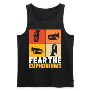 Euphonium Euphonist - Männer Premium Bio Tank Top - Schwarz - Vorne - AI Model Male 178 light (178cm)