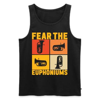 Euphonium Euphonist - Männer Premium Bio Tank Top - Schwarz - Vorne - AI Model Male 178 light (178cm)