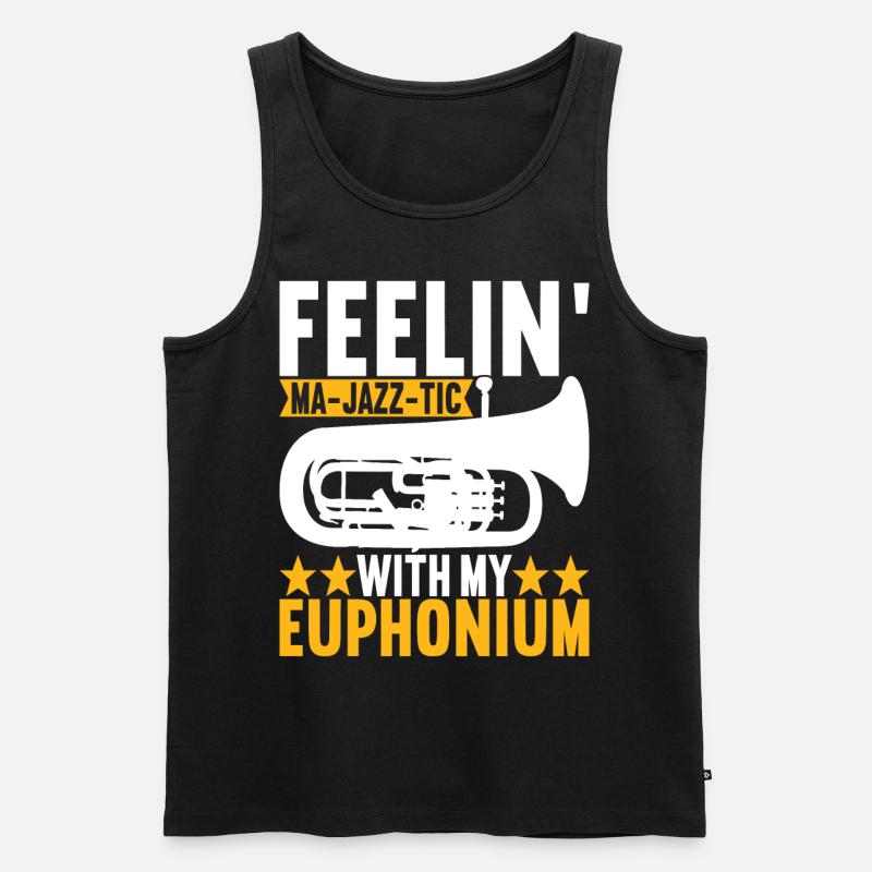 Euphonium Euphonist - Männer Premium Bio Tank Top - Schwarz