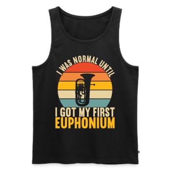 Euphonium Euphonist - Männer Premium Bio Tank Top - Schwarz - Vorne - AI Model Male 178 light (178cm)