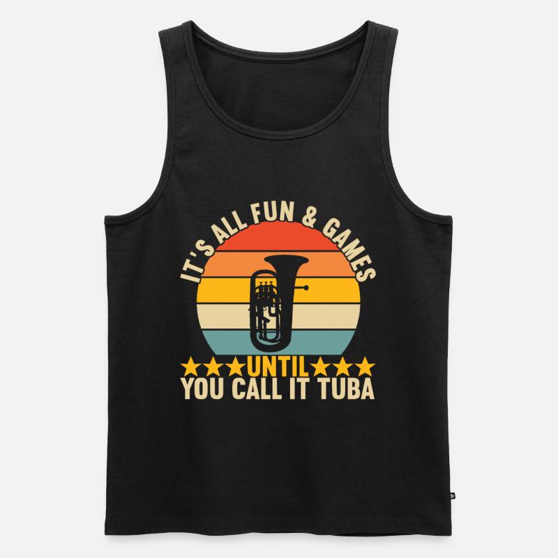 Euphonium Euphonist - Männer Premium Bio Tank Top - Schwarz