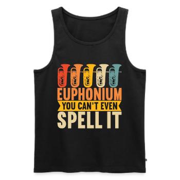 Euphonium Euphonist - Männer Premium Bio Tank Top - Schwarz - Vorne - AI Model Male 178 light (178cm)