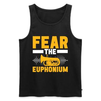 Euphonium Euphonist - Männer Premium Bio Tank Top - Schwarz - Vorne - AI Model Male 178 light (178cm)