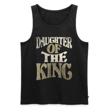 Daughter Of The King - Christian Quote - Men's Premium Organic Tank Top - black - Front - AI Model Male 178 light (178cm)