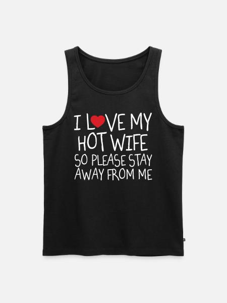 Devoted Husband Funny Relationship Apparel - Men's Premium Organic Tank Top -