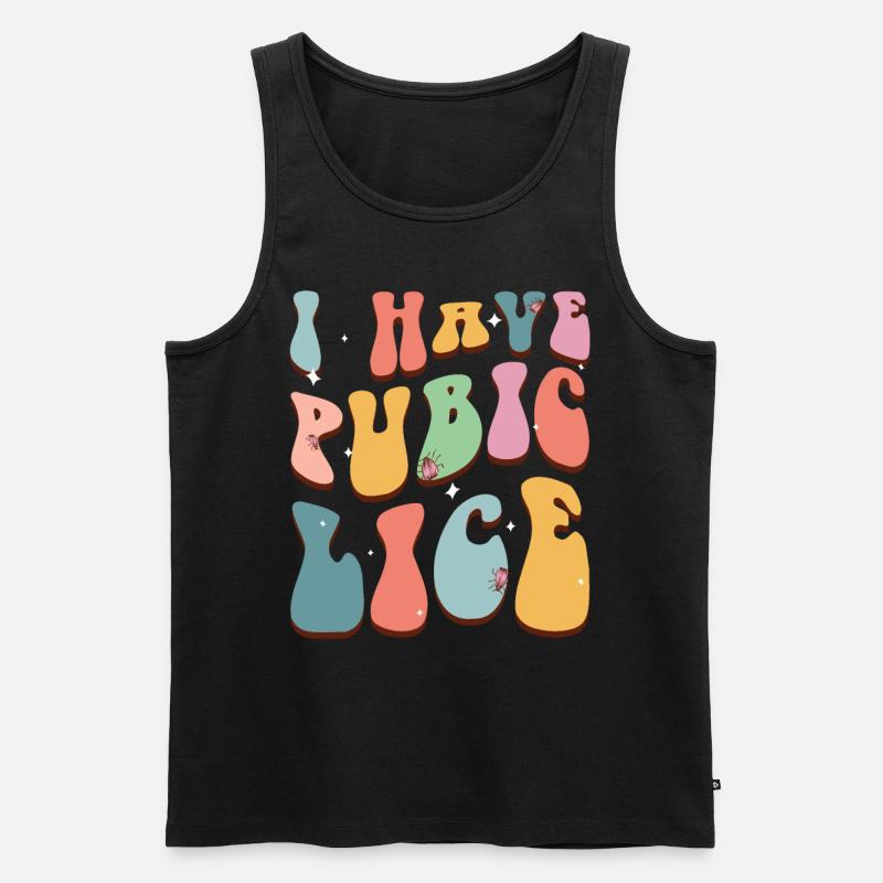 Rainbow Ironic Schamläuse-humor-bekleidung - Männer Premium Bio Tank Top - undefined
