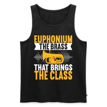 Euphonium Euphoniumspieler - Männer Premium Bio Tank Top - Schwarz - Vorne - AI Model Male 178 light (178cm)