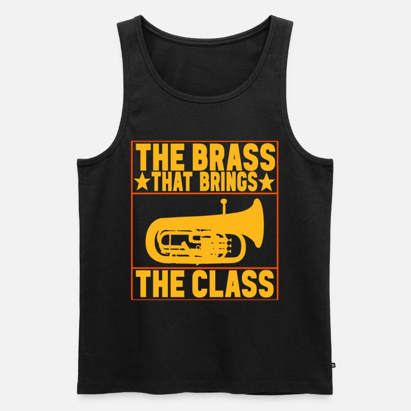 Euphonium Euphoniumspieler - Männer Premium Bio Tank Top - Schwarz