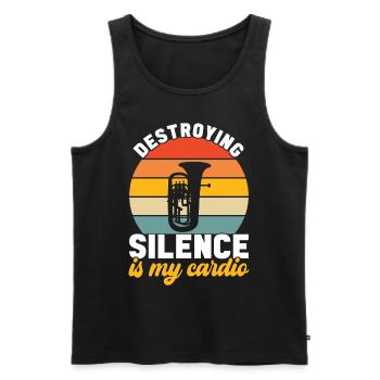 Euphonium Euphoniumspieler - Männer Premium Bio Tank Top - Schwarz - Vorne - AI Model Male 178 light (178cm)