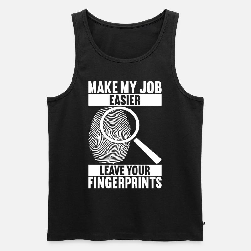 Forensics Forensic Scientist - Men's Premium Organic Tank Top - black
