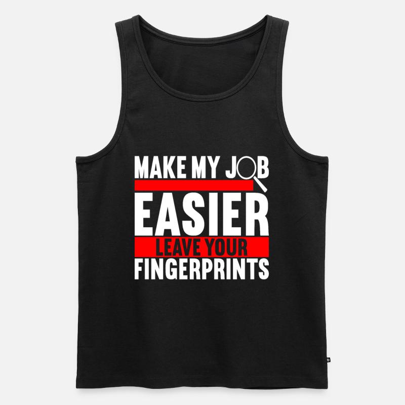 Forensik Forensiker - Männer Premium Bio Tank Top - Schwarz