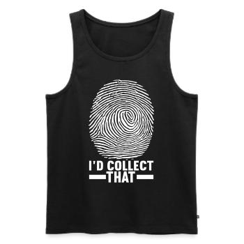 Forensik Forensiker - Männer Premium Bio Tank Top - Schwarz - Vorne - AI Model Male 178 light (178cm)