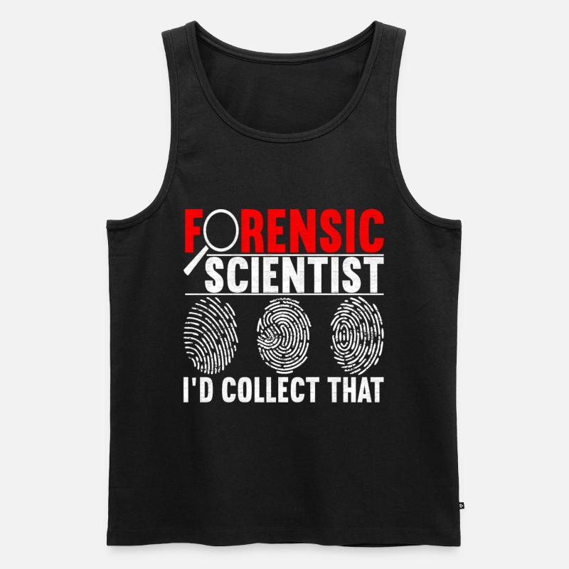 Forensik Forensiker - Männer Premium Bio Tank Top - Schwarz
