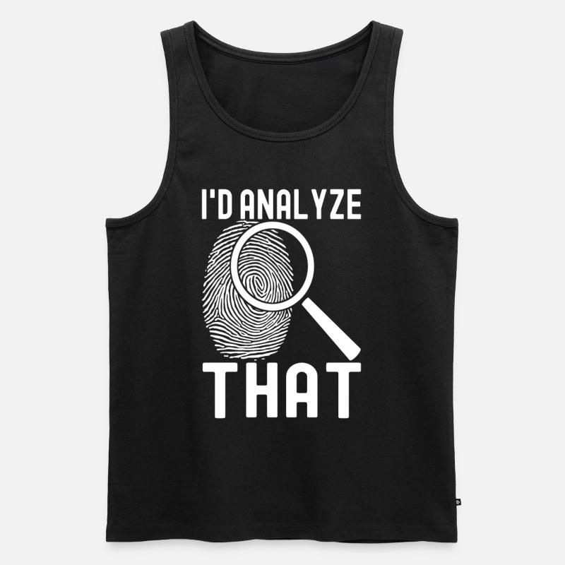 Forensics Forensic Scientist - Men's Premium Organic Tank Top - black