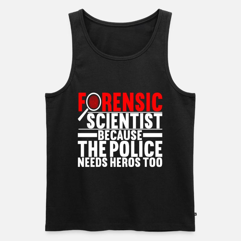 Forensik Forensiker - Männer Premium Bio Tank Top - Schwarz