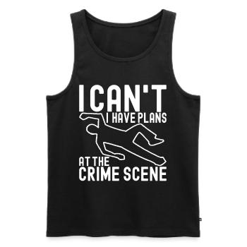 Forensics Forensic Scientist - Men's Premium Organic Tank Top - black - Front - AI Model Male 178 light (178cm)