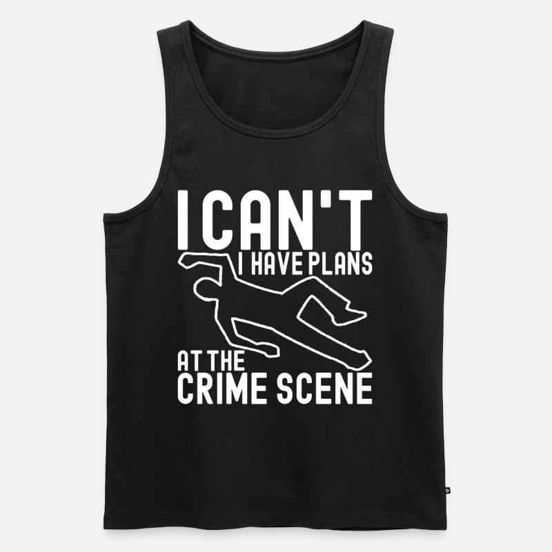 Forensik Forensiker - Männer Premium Bio Tank Top - Schwarz