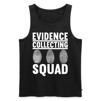 Forensics Forensic Scientist - Men's Premium Organic Tank Top - black - Front - AI Model Male 178 light (178cm)