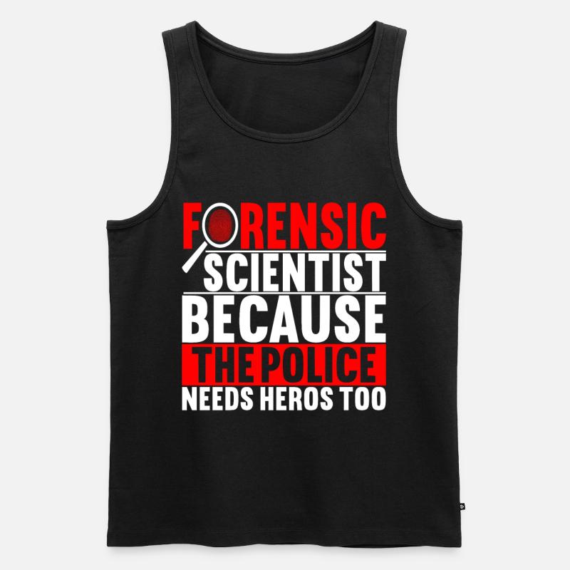 Forensics Forensic Scientist - Men's Premium Organic Tank Top - black