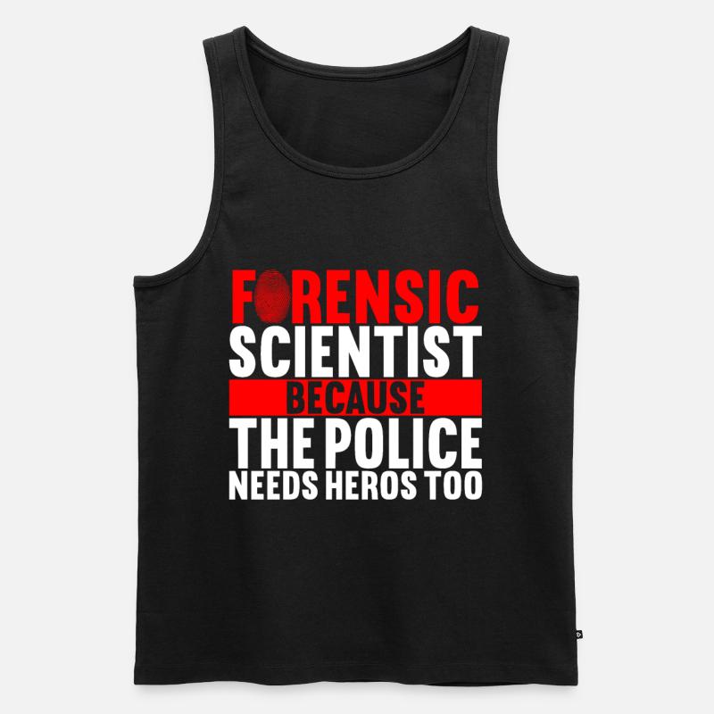 Forensik Forensiker - Männer Premium Bio Tank Top - Schwarz