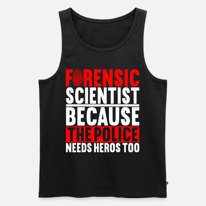 Forensik Forensiker - Männer Premium Bio Tank Top - Schwarz