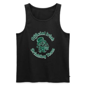 Chemise Irish Drinking Team Leprechaun - Débardeur bio Premium Homme - noir - Devant - AI Model Male 178 light (178cm)