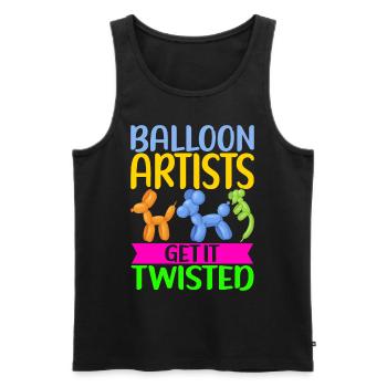 Balloon Animal Balloon Twisting - Men's Premium Organic Tank Top - black - Front - Michal (187cm)