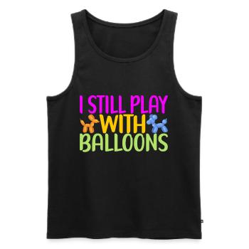 Balloon Animal Balloon Twisting - Men's Premium Organic Tank Top - black - Front - Michal (187cm)