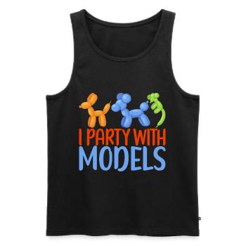 Balloon Animal Balloon Twisting - Men's Premium Organic Tank Top - black - Front - Michal (187cm)