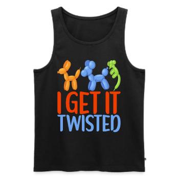 Balloon Animal Balloon Twisting - Men's Premium Organic Tank Top - black - Front - Michal (187cm)