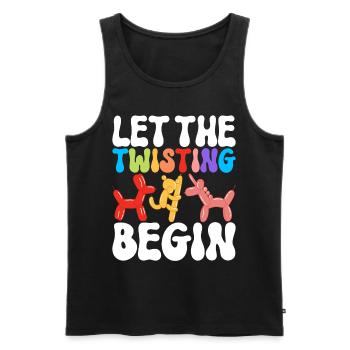 Balloon Animal Balloon Twisting - Men's Premium Organic Tank Top - black - Front - Michal (187cm)