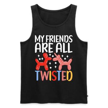 Balloon Animal Balloon Twisting - Men's Premium Organic Tank Top - black - Front - Michal (187cm)