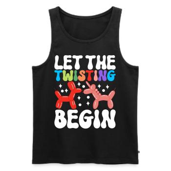 Balloon Animal Balloon Twisting - Men's Premium Organic Tank Top - black - Front - Michal (187cm)