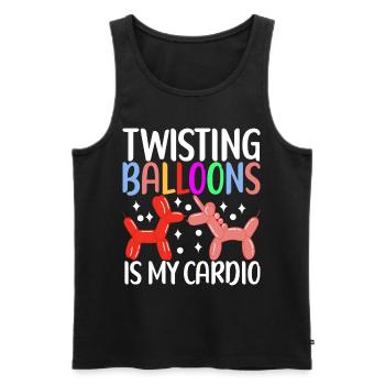 Balloon Animal Balloon Twisting - Men's Premium Organic Tank Top - black - Front - Michal (187cm)