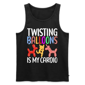 Balloon Animal Balloon Twisting - Men's Premium Organic Tank Top - black - Front - Michal (187cm)