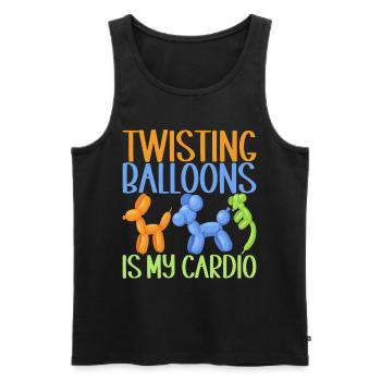 Balloon Animal Balloon Twisting - Men's Premium Organic Tank Top - black - Front - Michal (187cm)