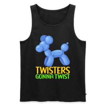 Balloon Animal Balloon Twisting - Men's Premium Organic Tank Top - black - Front - Michal (187cm)