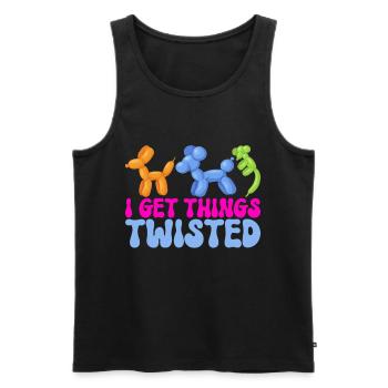 Balloon Animal Balloon Twisting - Men's Premium Organic Tank Top - black - Front - Michal (187cm)