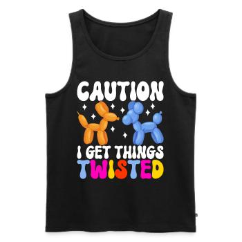 Balloon Animal Balloon Twisting - Men's Premium Organic Tank Top - black - Front - Michal (187cm)