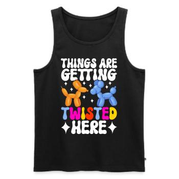 Balloon Animal Balloon Twisting - Men's Premium Organic Tank Top - black - Front - Michal (187cm)