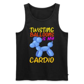 Balloon Animal Balloon Twisting - Men's Premium Organic Tank Top - black - Front - Michal (187cm)