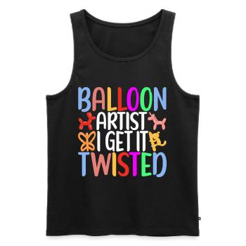 Balloon Animal Balloon Twisting - Men's Premium Organic Tank Top - black - Front - Michal (187cm)