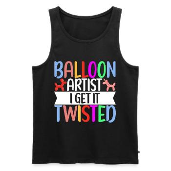 Balloon Animal Balloon Twisting - Men's Premium Organic Tank Top - black - Front - Michal (187cm)