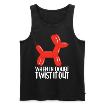 Balloon Animal Balloon Twisting - Men's Premium Organic Tank Top - black - Front - Michal (187cm)
