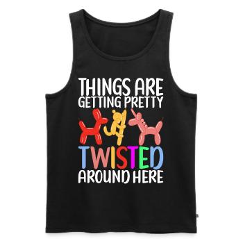 Balloon Animal Balloon Twisting - Men's Premium Organic Tank Top - black - Front - Michal (187cm)