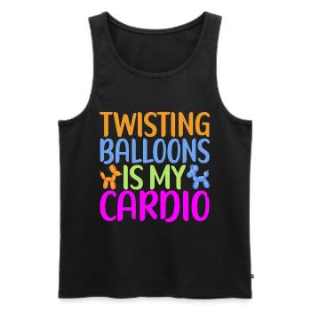 Balloon Animal Balloon Twisting - Men's Premium Organic Tank Top - black - Front - Michal (187cm)